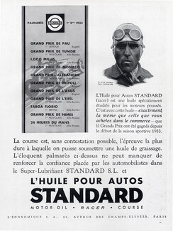 Standard (Motor Oil) 1933 Tazio Nuvolari, Portrait