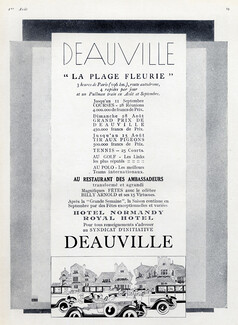 Deauville 1927 La Plage Fleurie, Normandie & Royal Hotels