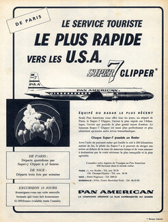 Pan American (Airlines) 1957 Super 7 Clipper Airplane