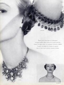 Cartier (Jewels) 1951 Renaissance Style Necklaces, Mellerio, Boucheron