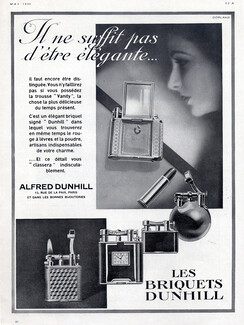 Alfred Dunhill 1930 Lighters, Vanity, Powder Box