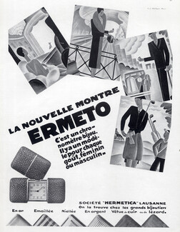 Ermeto (Watches) 1928 Hermetica, Chronomètre-Bijou, Louis Marie Eude