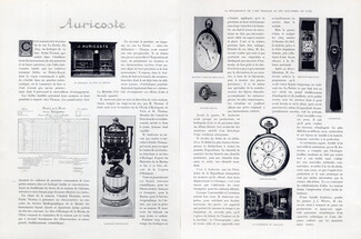 Auricoste, 1924 - Pendule, Chronographe, Pendant, Ring-Watch, 2 pages
