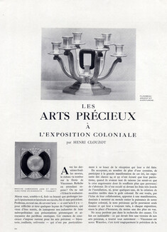 Georges Fouquet (Jewels) 1931 Broche Cabochons Jade et Onyx avec fond en Diamants