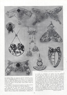 Vever (Jewels) 1910 Butterfly Broochs, Buckle, Pendentifs, Art Nouveau