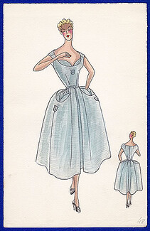 Robert Piguet 1939 Sleeveless Dress