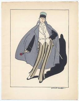 Borelli-Vranska 1914 The Dandy, Pochoir