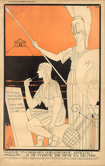 Paul Iribe 1918 Minerve, Apollon, Classical Antiquity