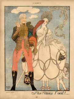 George Barbier 1918 Hussar Military, Soldier, 18th Century Costumes