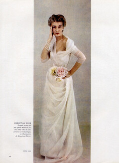 Christian Dior 1952 Photo Jesper Hoem, Evening Gown
