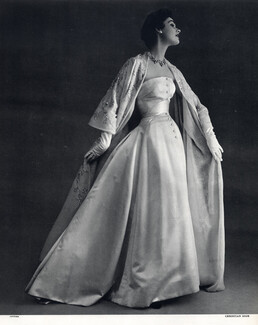 Christian Dior 1953 Evening Gown, Photo Philippe Pottier, Pétillault