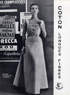 Bruyère 1955 Evening Gown, Fashion Photography