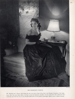 Hattie Carnegie 1946 Evening Gown, Photo John Rawlings