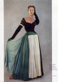 Jean Dessès 1952 Ivy Nicholson, Evening Gown, Photo Jesper Hoem