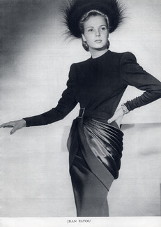 Jean Patou 1945 Dress, Fashion photography