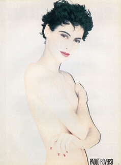 Paolo Roversi 1983 Inès De La Fressange, Portraits, Nudity Nude, 4 pages