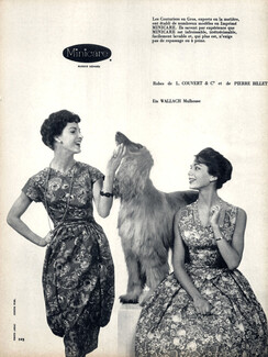 Ets L. Couvert & Pierre Billet 1958 Summer Dresses, Sighthound, Greyhound, Borzoi