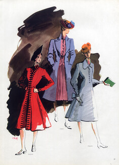 Paquin & Creed 1939 Coats, Jean Pagès