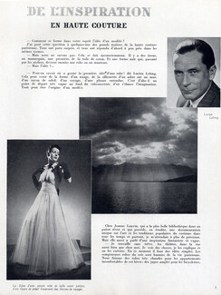 De l'inspiration en Haute Couture, 1941 - Jeanne Lanvin & Lucien Lelong Portraits