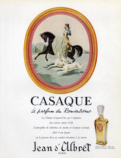 Jean d'Albret (Perfumes) 1956 Casaque, Sighthound, Greyhound, Amazone