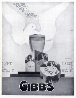 Gibbs (Cosmetics) 1928 Beauty Powder, Wurth