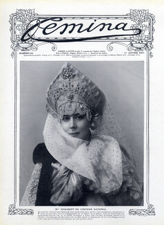 Mrs Makaroff 1907 National Russian Costume, Portrait