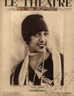 Josephine Baker 1926 Photo Nadar, Autograph