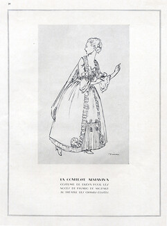 Drésa 1928 Comtesse Almaviva, Theatre Costume