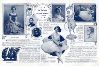 La Saison des Ballets Russes à l'Opéra, 1910 - Tamara Karsavina Russian Ballet, Vaslav Nijinsky, Text by Serge Lokis