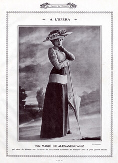 Marie de Alexandrowicz 1910 Photo Reutlinger