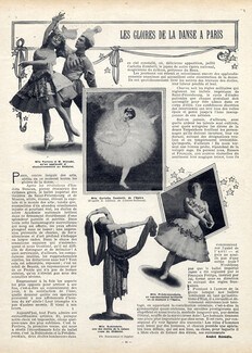 Les Gloires de la Danse à Paris, 1909 - Vaslav Nijinsky & Anna Pavlova Ida Rubinstein, Text by André Bénédic