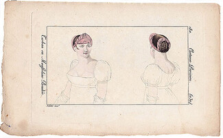 Le Journal des Dames et des Modes 1811 Costume Parisien N°1130 Hairstyle