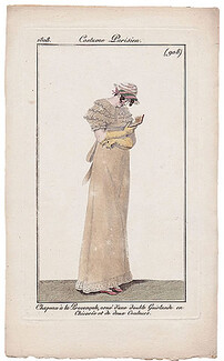 Le Journal des Dames et des Modes 1808 Costume Parisien N°908