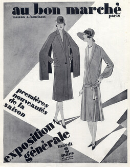Au Bon Marché, Department stores — Original adverts