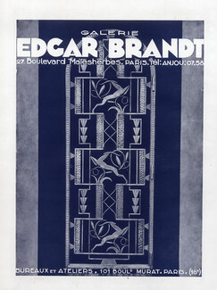 Edgar Brandt (Decorative Arts) 1929 Ironworks