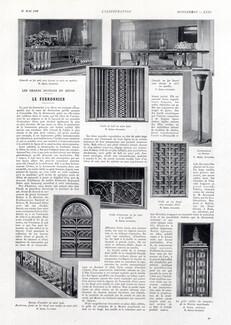 Le Ferronnier, 1933 - R. Subes Decorative Arts, Furniture Ironwork