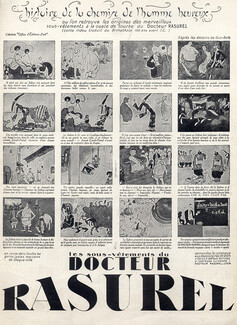 Docteur Rasurel (Underwear) 1926 Histoire de la Chemise de l'Homme Heureux, Gus Bofa, Comic Strip