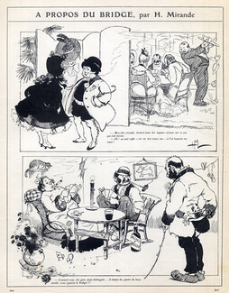 Henry Mirande 1904 Le Bridge, Comic Strip