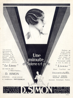 D. Simon (Hairstyle) 1925 Claude