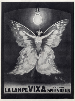 Vixa (Visseaux) 1924 (Light Bulb) René Pean, Butterfly Costume