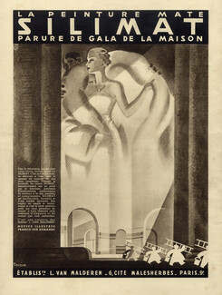 Silexore Silimat 1938 Ets L. Van Malderen, Elegant, R. Bleuer, Art Deco Style