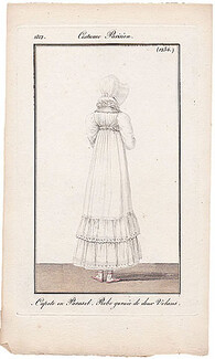 Le Journal des Dames et des Modes 1812 Costume Parisien N°1256
