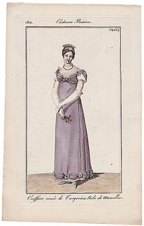Le Journal des Dames et des Modes 1812 Costume Parisien N°1266