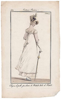 Le Journal des Dames et des Modes 1814 Costume Parisien N°1394 Horace Vernet