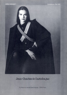 Jean-Charles de Castelbajac 1982 Carole Bouquet, Photo Bettina Rheims