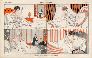 Fabien Fabiano 1918 Attractive Girls, Babydoll, Negligee, Bedroom