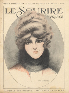 Maurice Pépin 1918 "Miss Chiffonnette" Hairstyle, Portrait