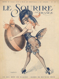 Maurice Pépin 1918 Easter Egg, Costume, Disguise Hen, Sexy Girl