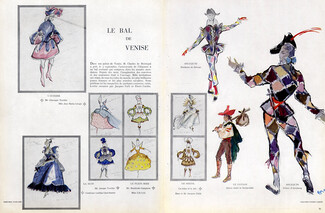 Simone Brousse 1951 Le Bal de Venise, Costume Disguise of Pierre Cardin & Jacques Fath