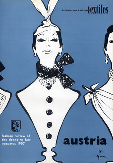 René Gruau 1957 Fashion Illustration